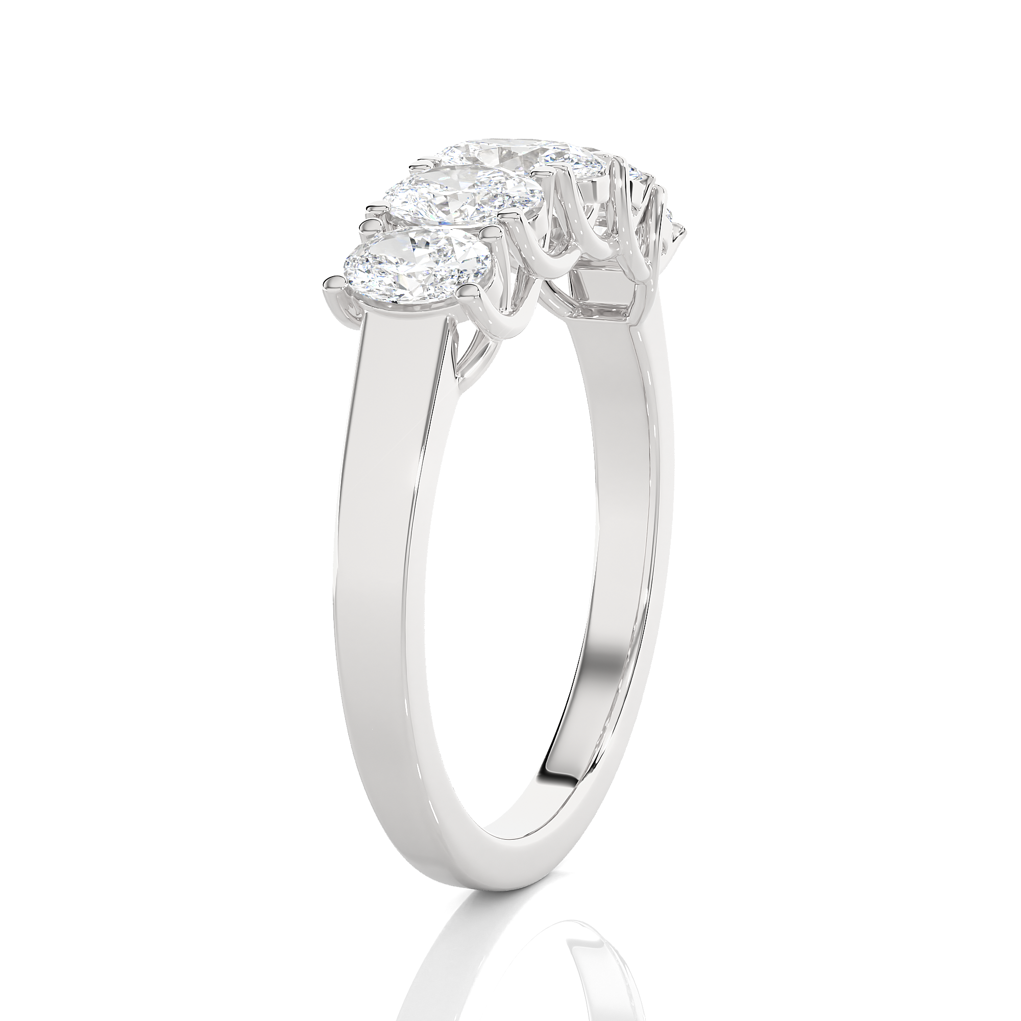 1 ctw Round Lab Grown Diamond Anniversary Ring
