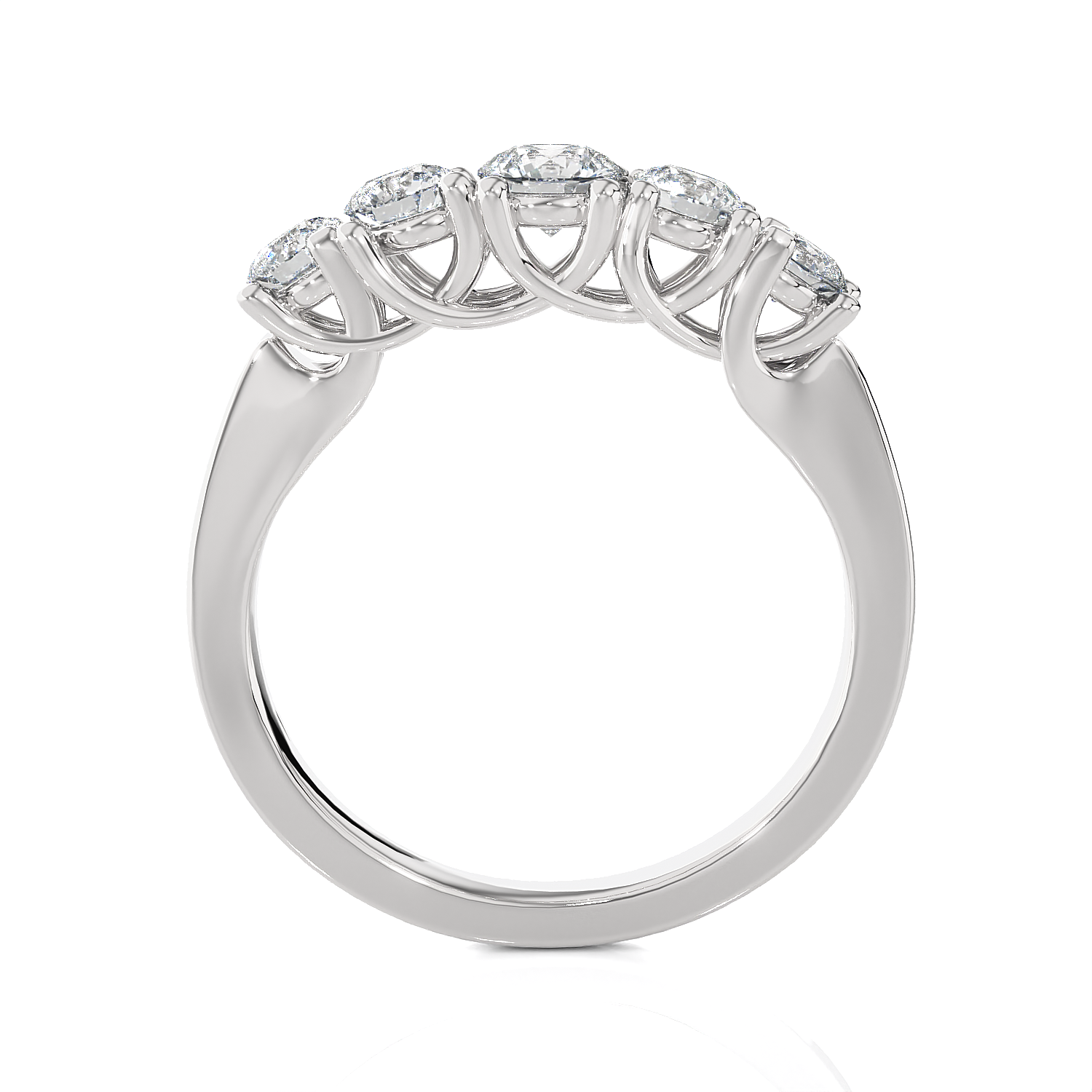 7/8 ctw Round Lab Grown Diamond Anniversary Ring