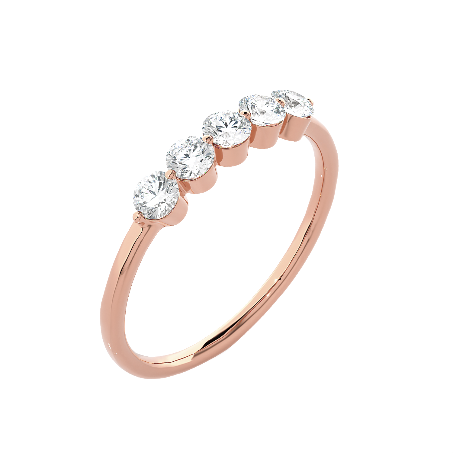 1/4 ctw Round Lab Grown Diamond Anniversary Ring