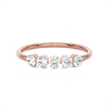 1/4 ctw Round Lab Grown Diamond Anniversary Ring