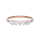 1/4 ctw Round Lab Grown Diamond Anniversary Ring