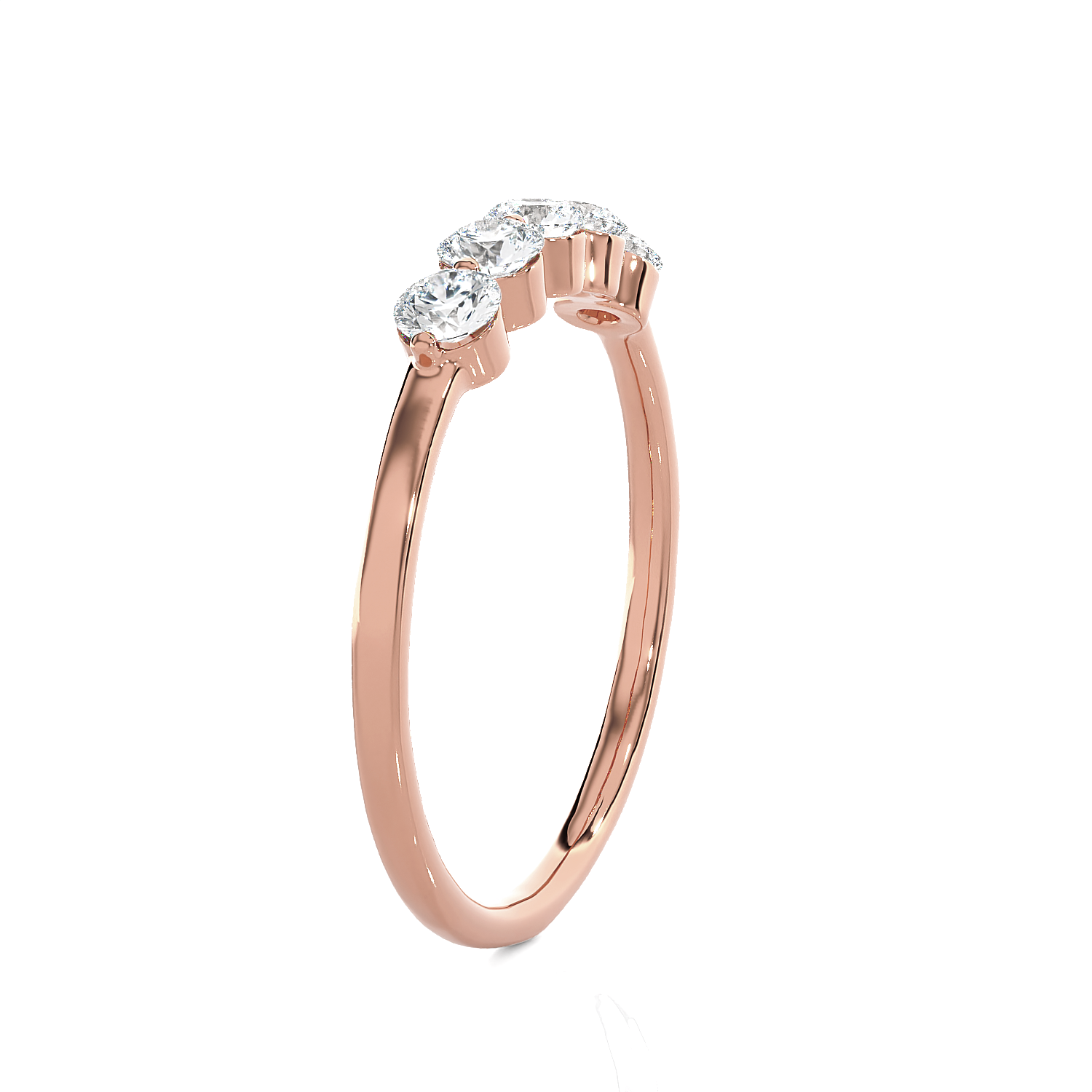 1/4 ctw Round Lab Grown Diamond Anniversary Ring