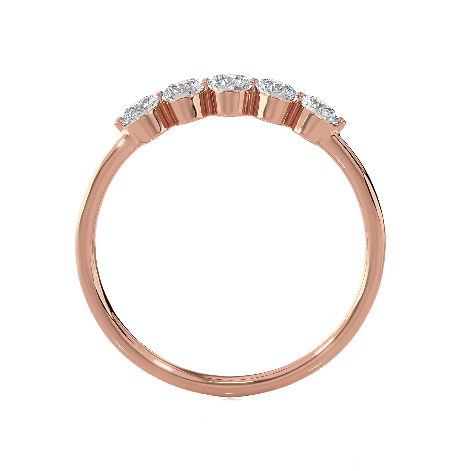 1/4 ctw Round Lab Grown Diamond Anniversary Ring