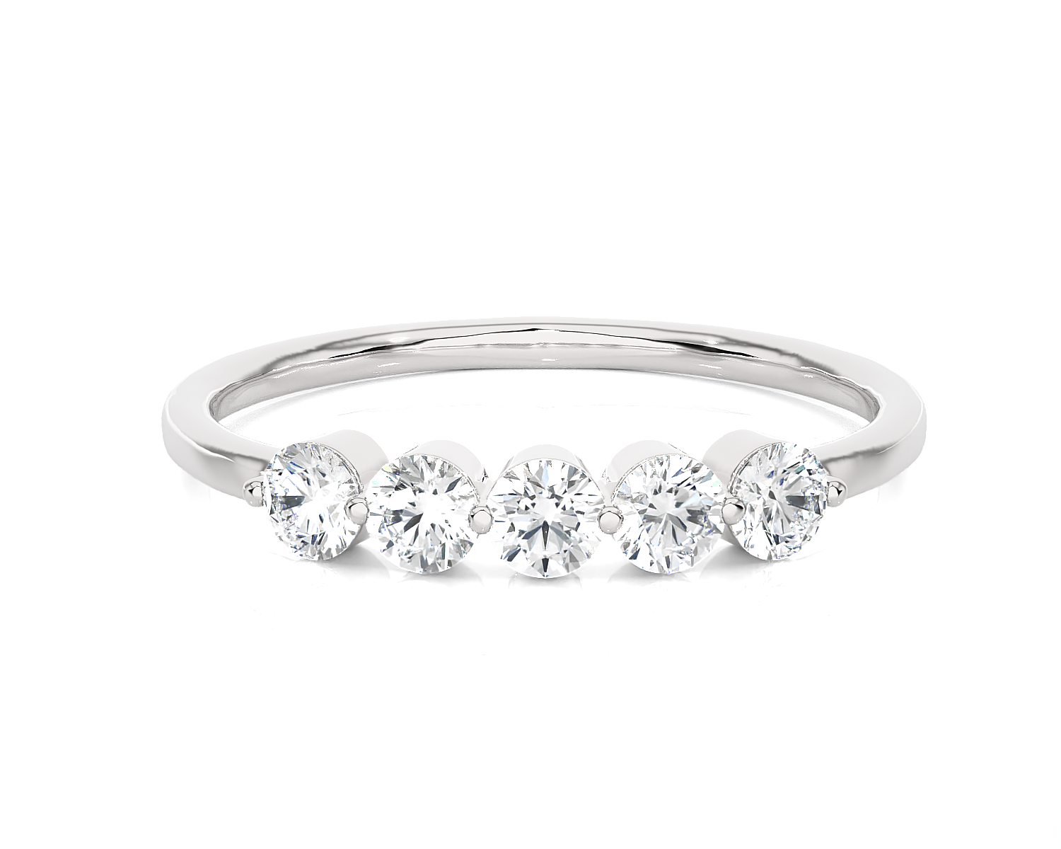 1/4 ctw Round Lab Grown Diamond Anniversary Ring