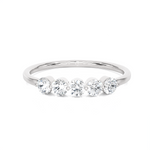 1/4 ctw Round Lab Grown Diamond Anniversary Ring