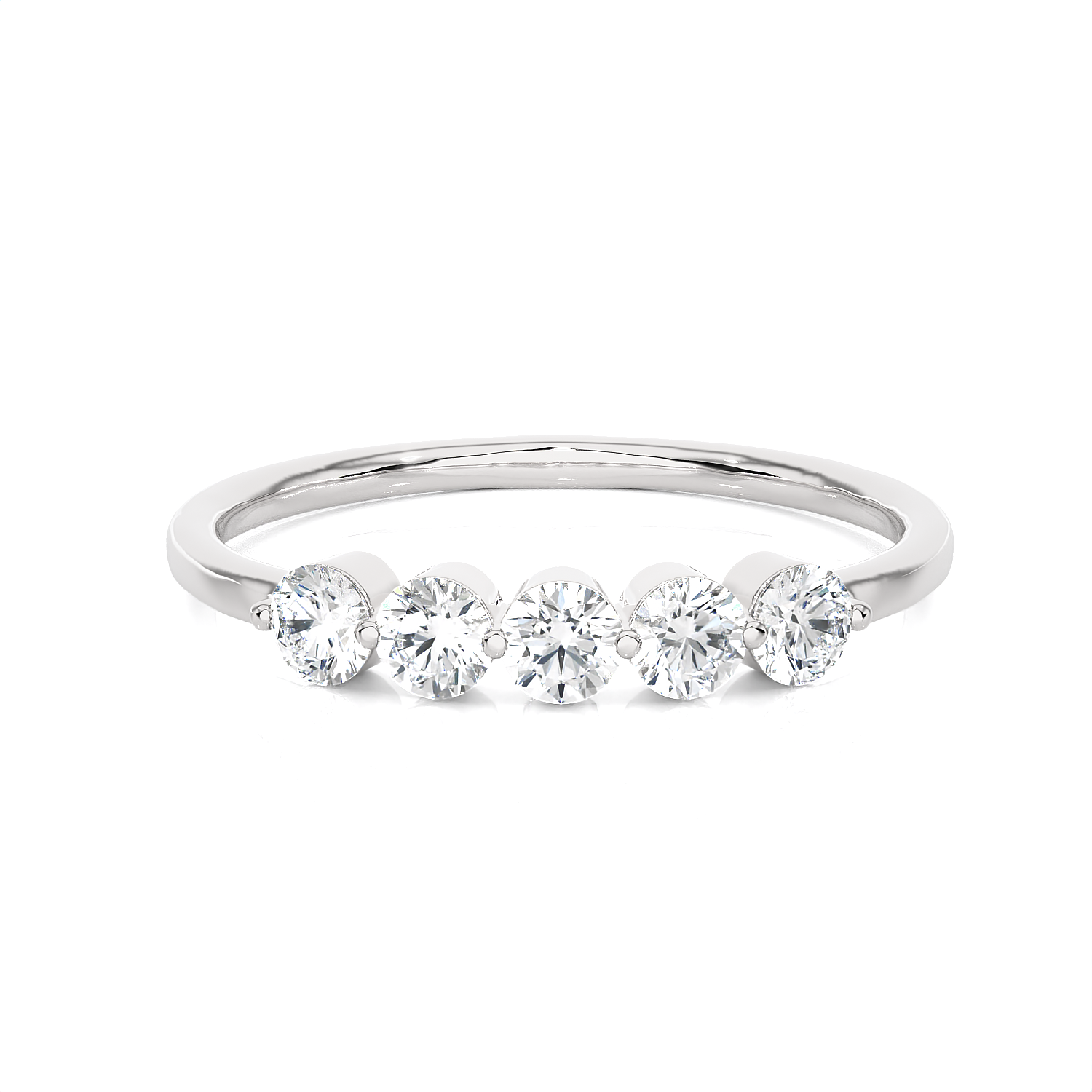 1/4 ctw Round Lab Grown Diamond Anniversary Ring
