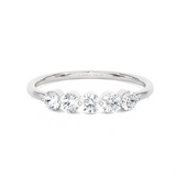 1/4 ctw Round Lab Grown Diamond Anniversary Ring