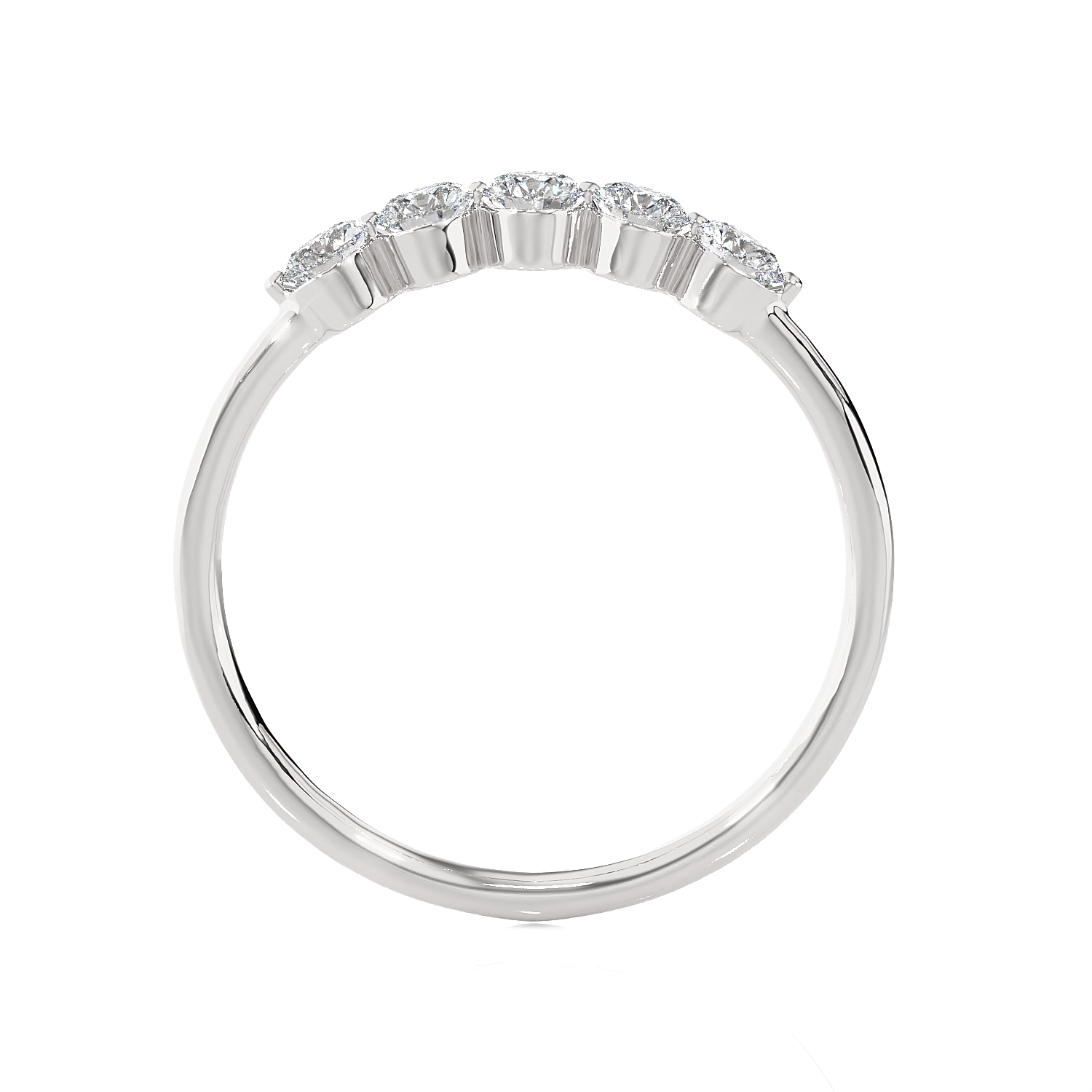 1/4 ctw Round Lab Grown Diamond Anniversary Ring