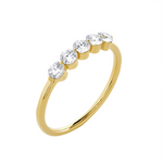 1/4 ctw Round Lab Grown Diamond Anniversary Ring