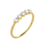 1/4 ctw Round Lab Grown Diamond Anniversary Ring