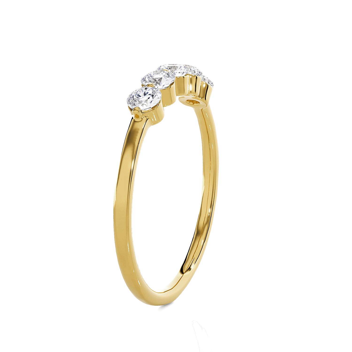 1/4 ctw Round Lab Grown Diamond Anniversary Ring