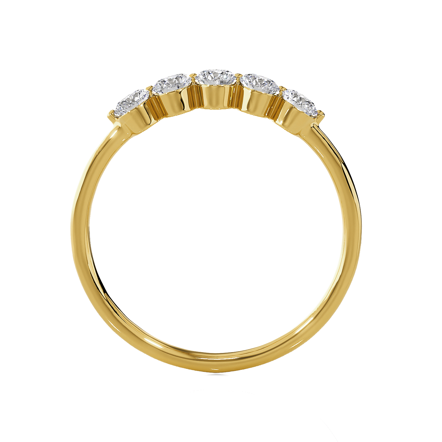 1/4 ctw Round Lab Grown Diamond Anniversary Ring