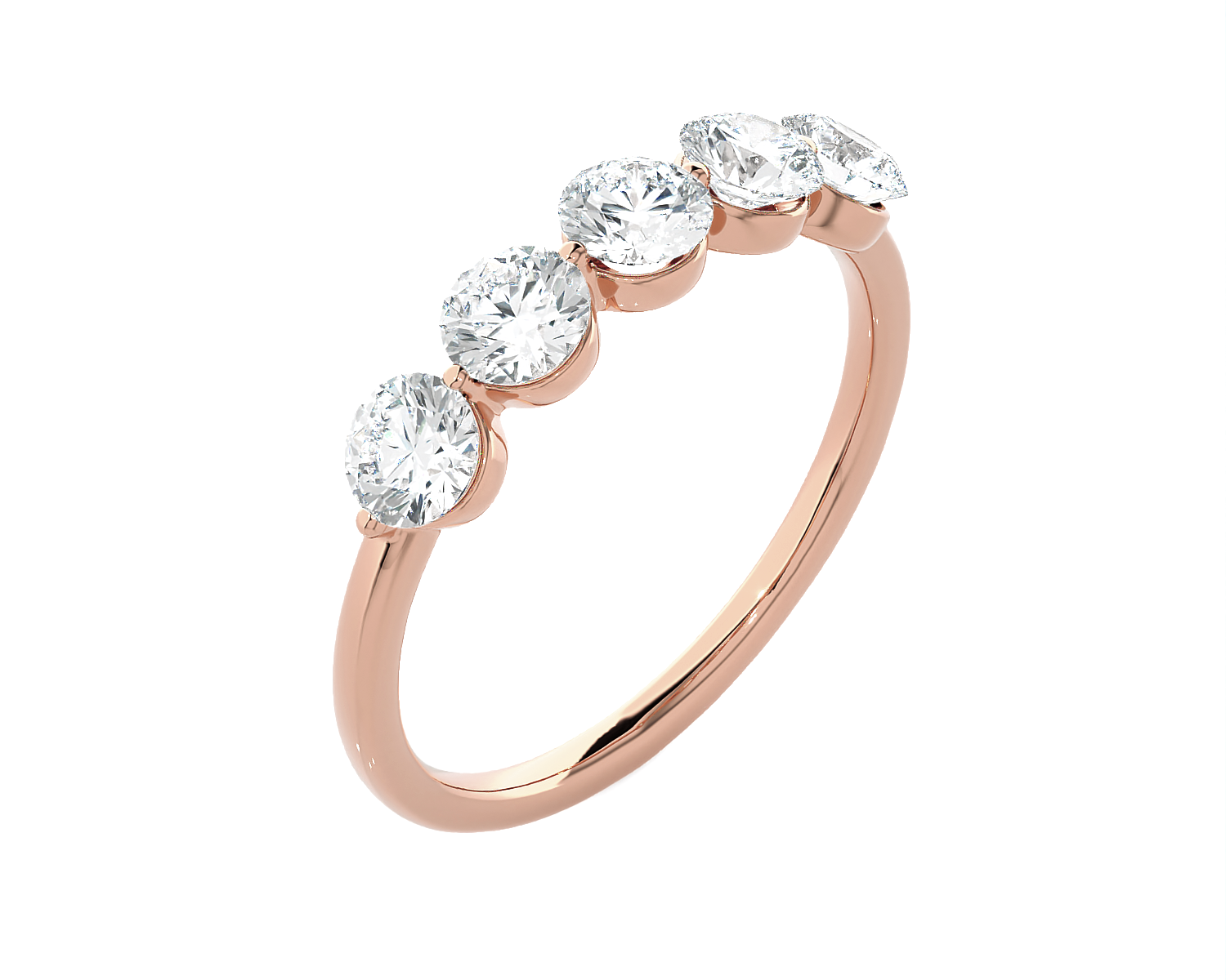 1 ctw Round Lab Grown Diamond Anniversary Ring