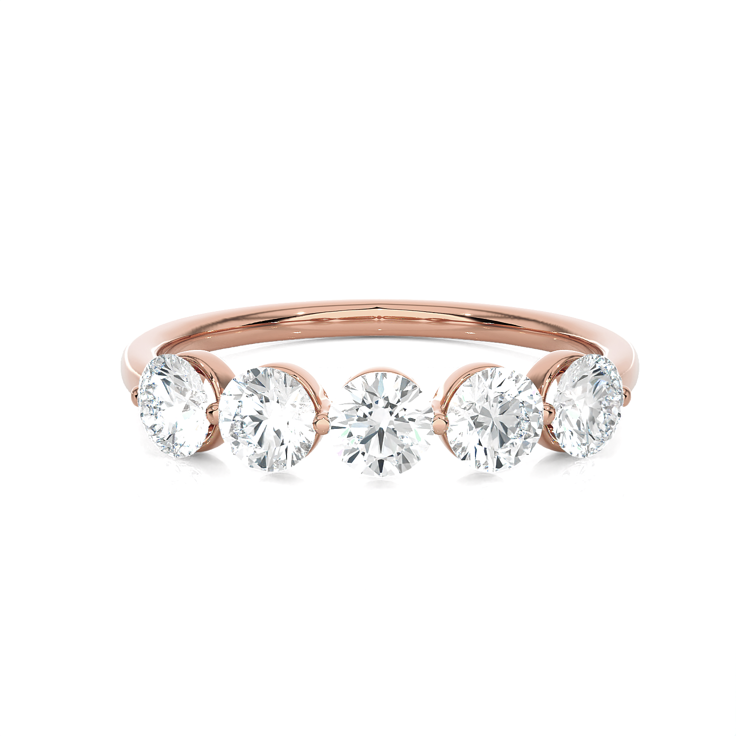 1 ctw Round Lab Grown Diamond Anniversary Ring