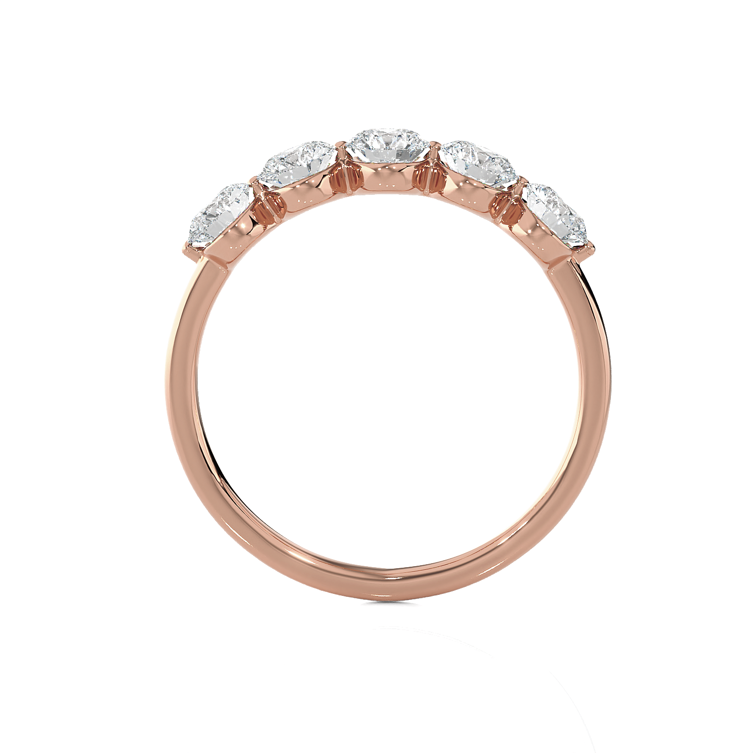 1 ctw Round Lab Grown Diamond Anniversary Ring