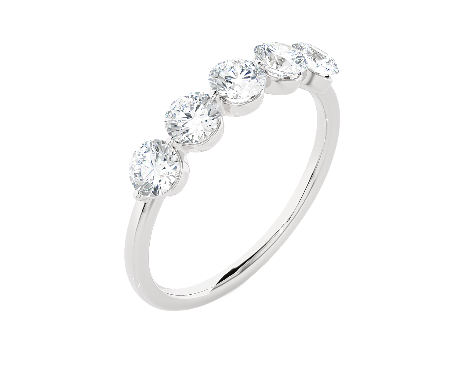 1 ctw Round Lab Grown Diamond Anniversary Ring