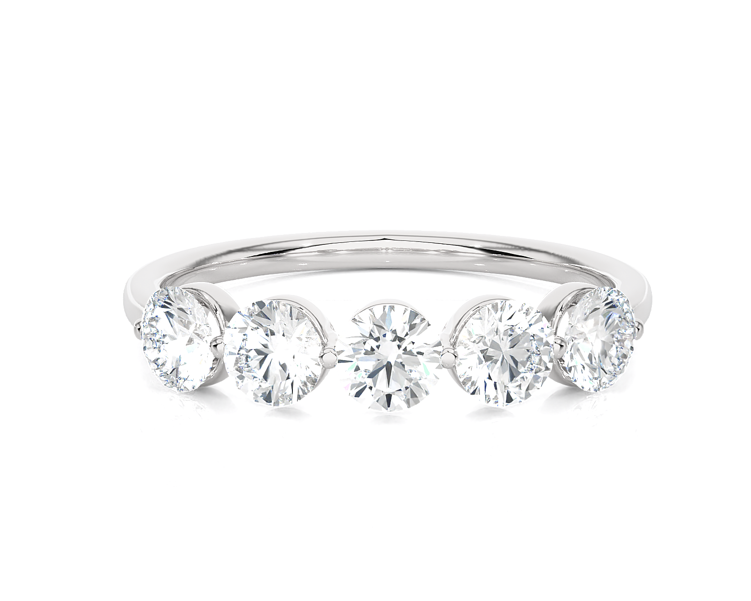 1 ctw Round Lab Grown Diamond Anniversary Ring