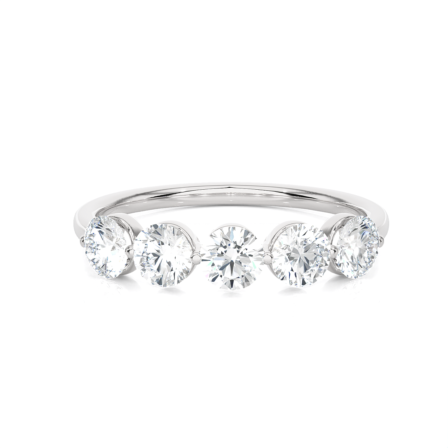 1 ctw Round Lab Grown Diamond Anniversary Ring