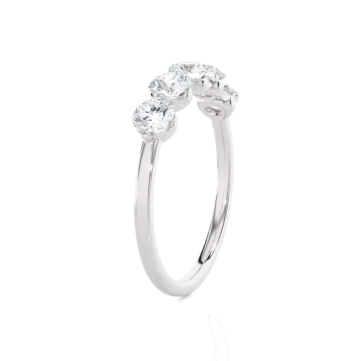1 ctw Round Lab Grown Diamond Anniversary Ring