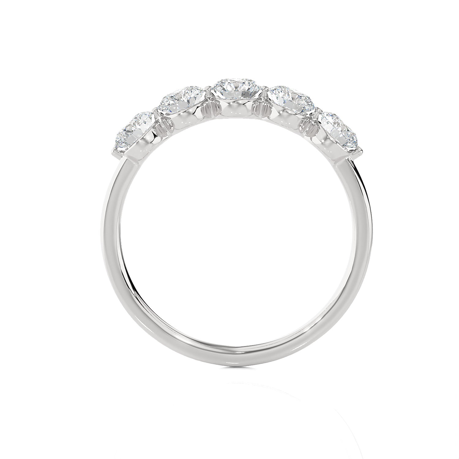 1 ctw Round Lab Grown Diamond Anniversary Ring