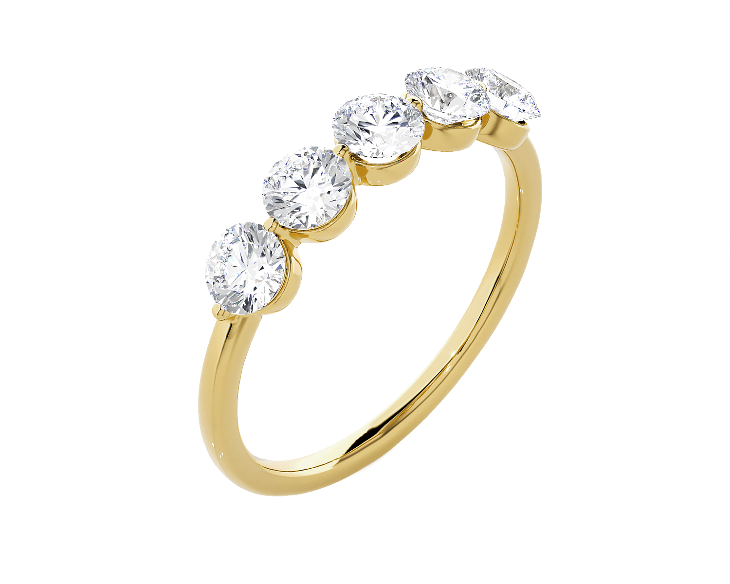 1 ctw Round Lab Grown Diamond Anniversary Ring