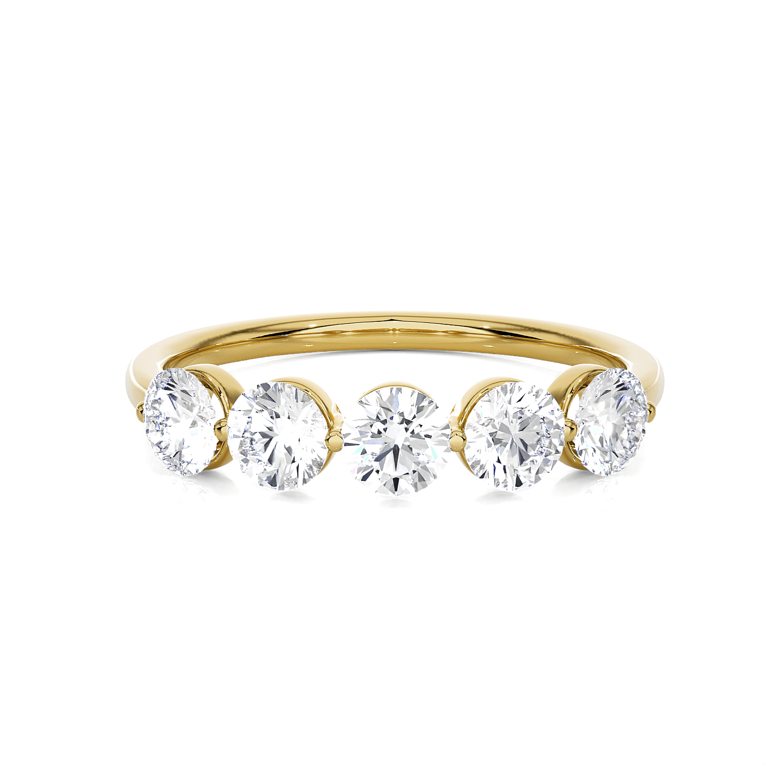 1 ctw Round Lab Grown Diamond Anniversary Ring