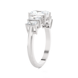 2 ctw Emerald-Cut Lab Grown Diamond Anniversary Ring