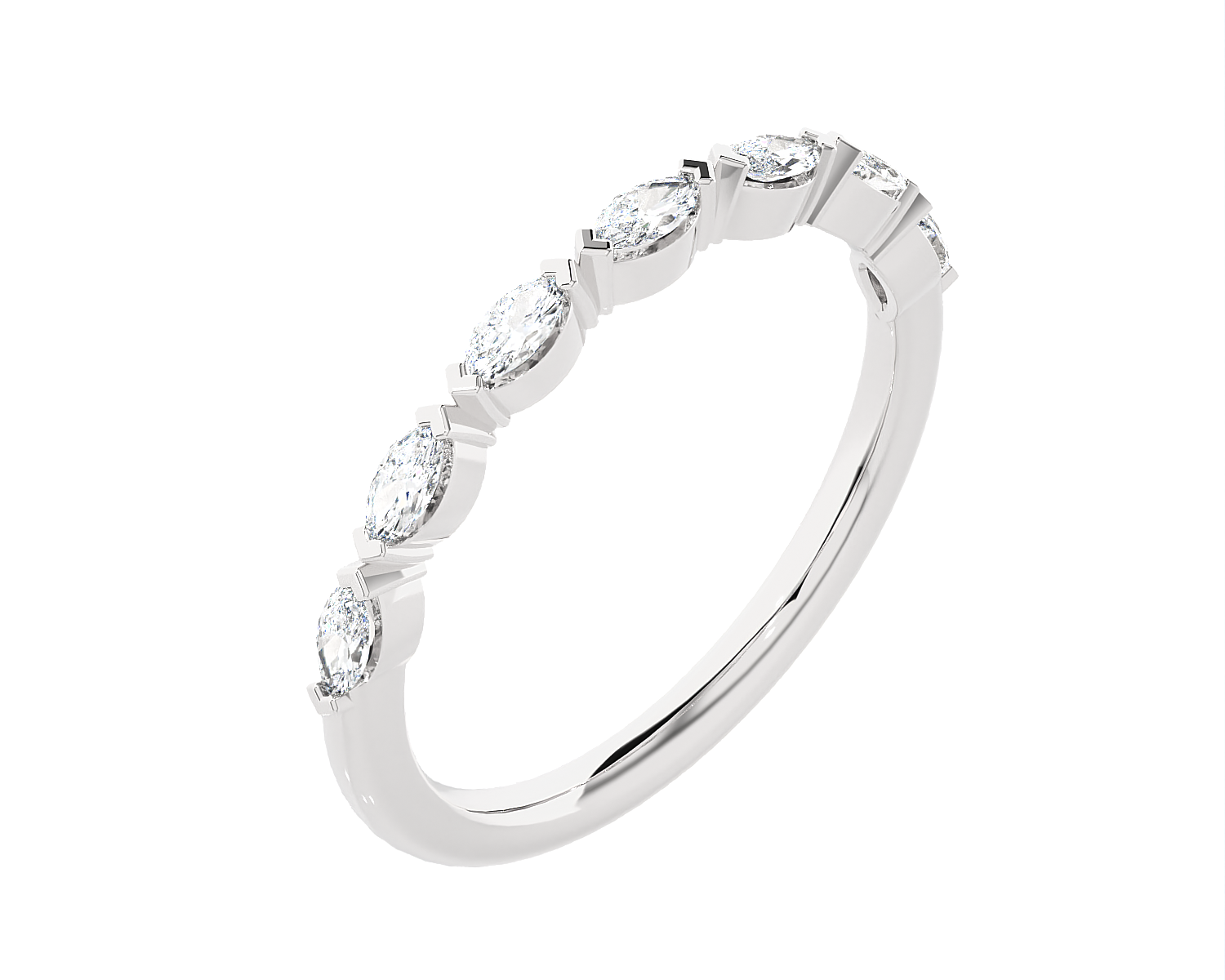 1/4 ctw Marquise Lab Grown Diamond Anniversary Ring