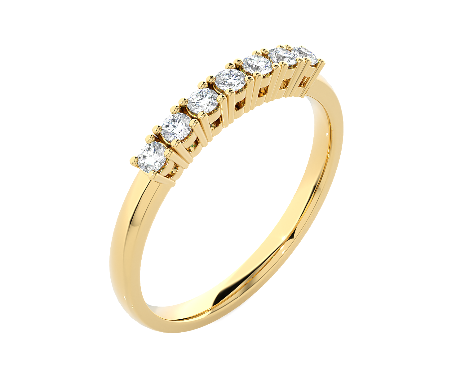 1/4 ctw Round Lab Grown Diamond Anniversary Ring