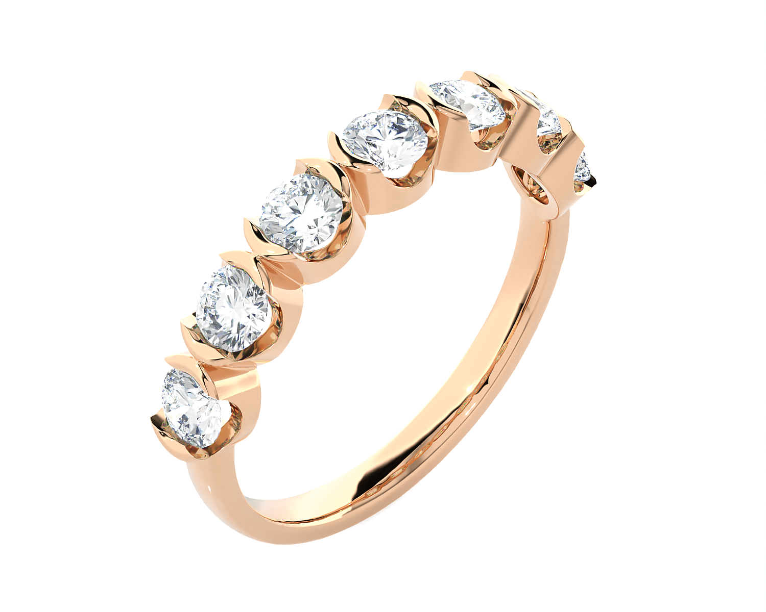 1 ctw Round Lab Grown Diamond Anniversary Ring