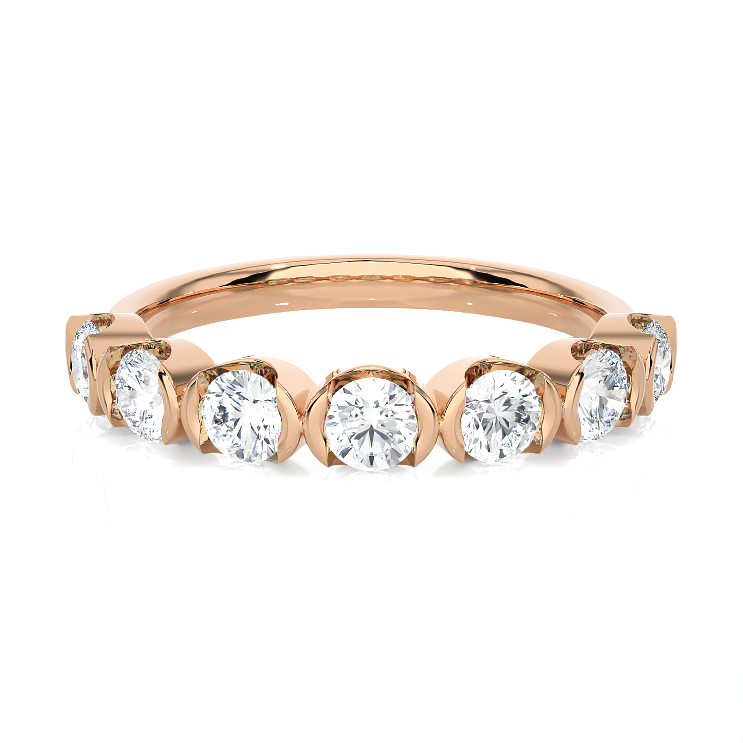 1 ctw Round Lab Grown Diamond Anniversary Ring