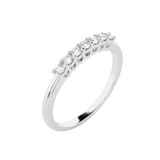 1/4 ctw Round Lab Grown Diamond Anniversary Ring