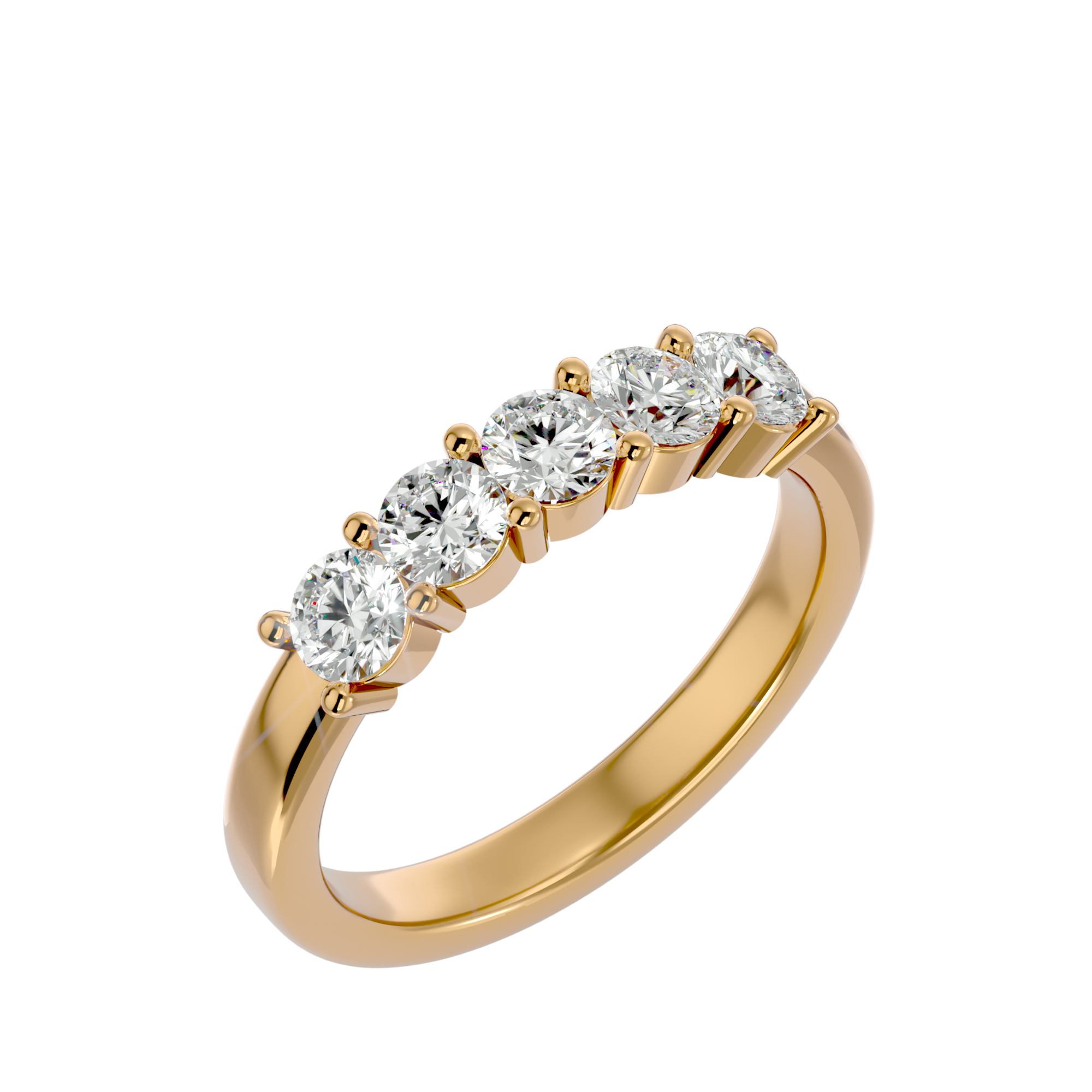 1 ctw Round Lab Grown Diamond Anniversary Ring