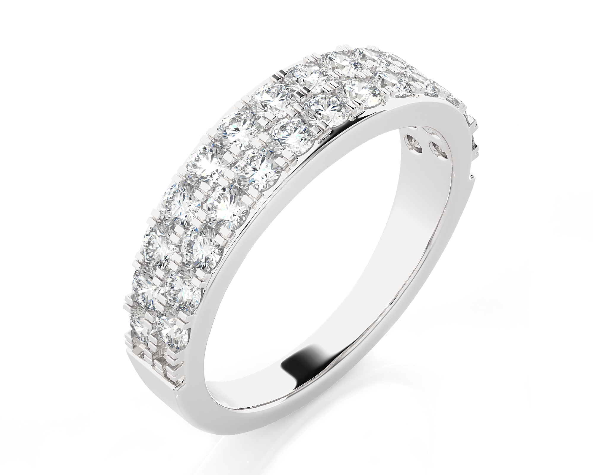 1 ctw Round Lab Grown Diamonds Anniversary Ring