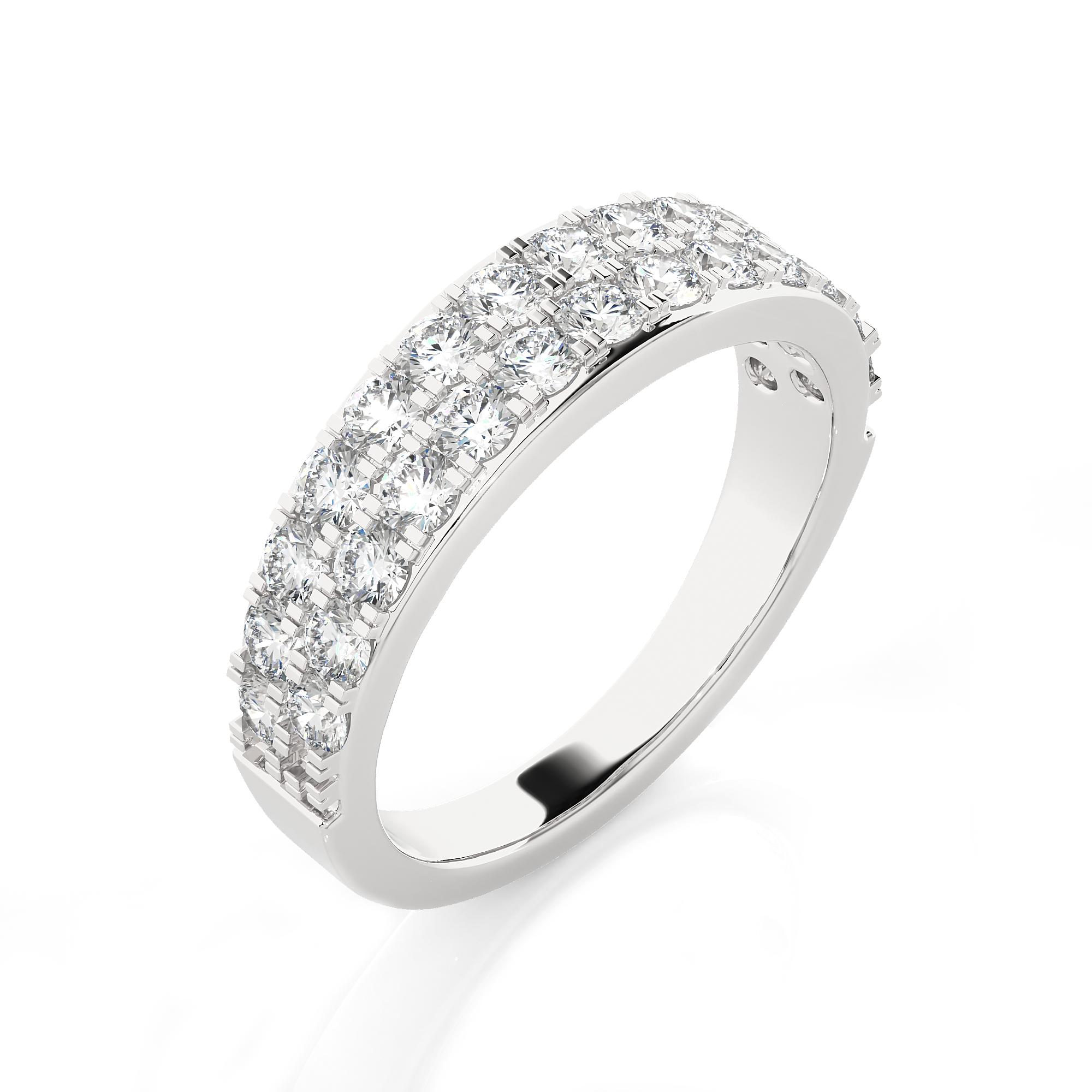 1 ctw Round Lab Grown Diamonds Anniversary Ring