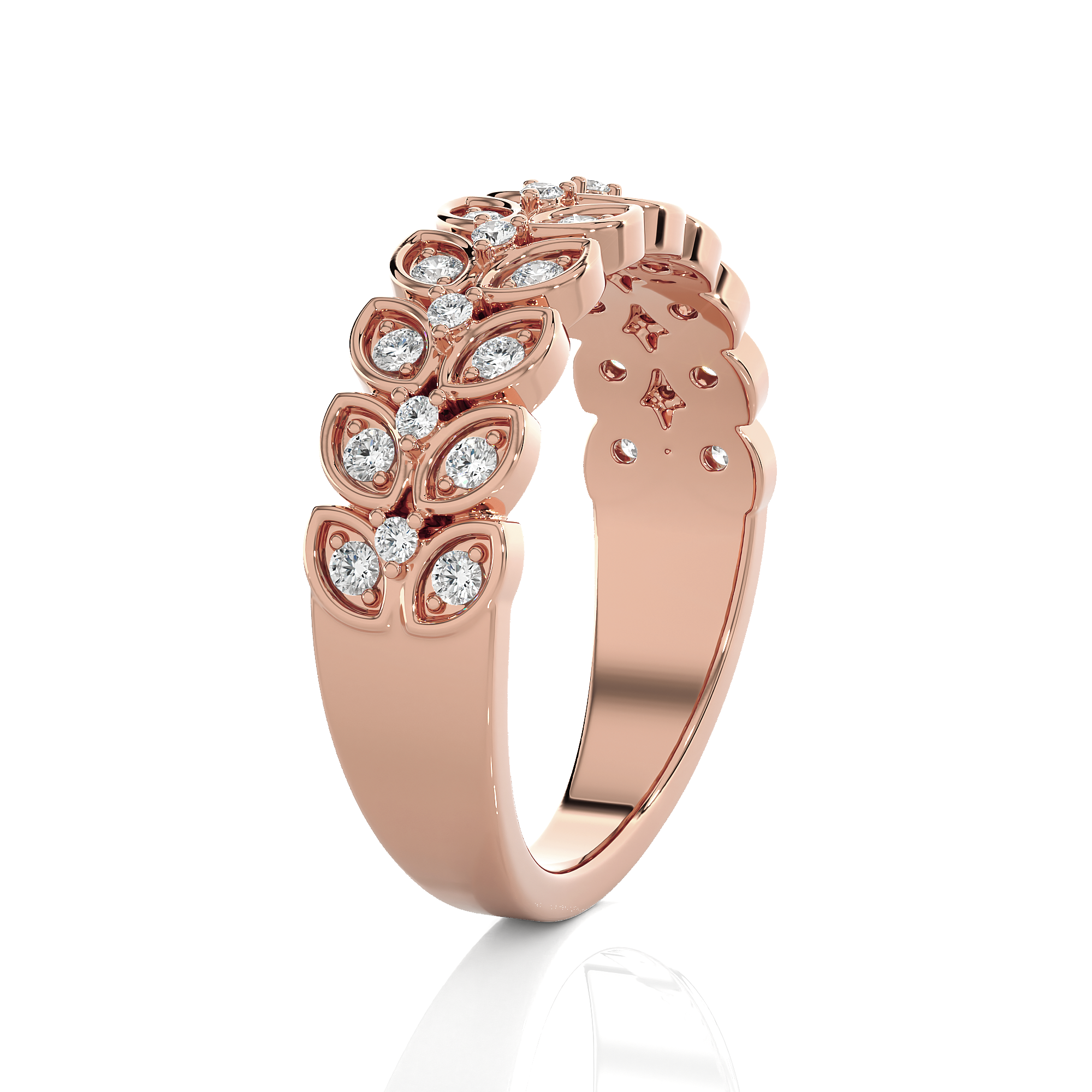 1/3 ctw Round Lab Grown Diamond Anniversary Ring
