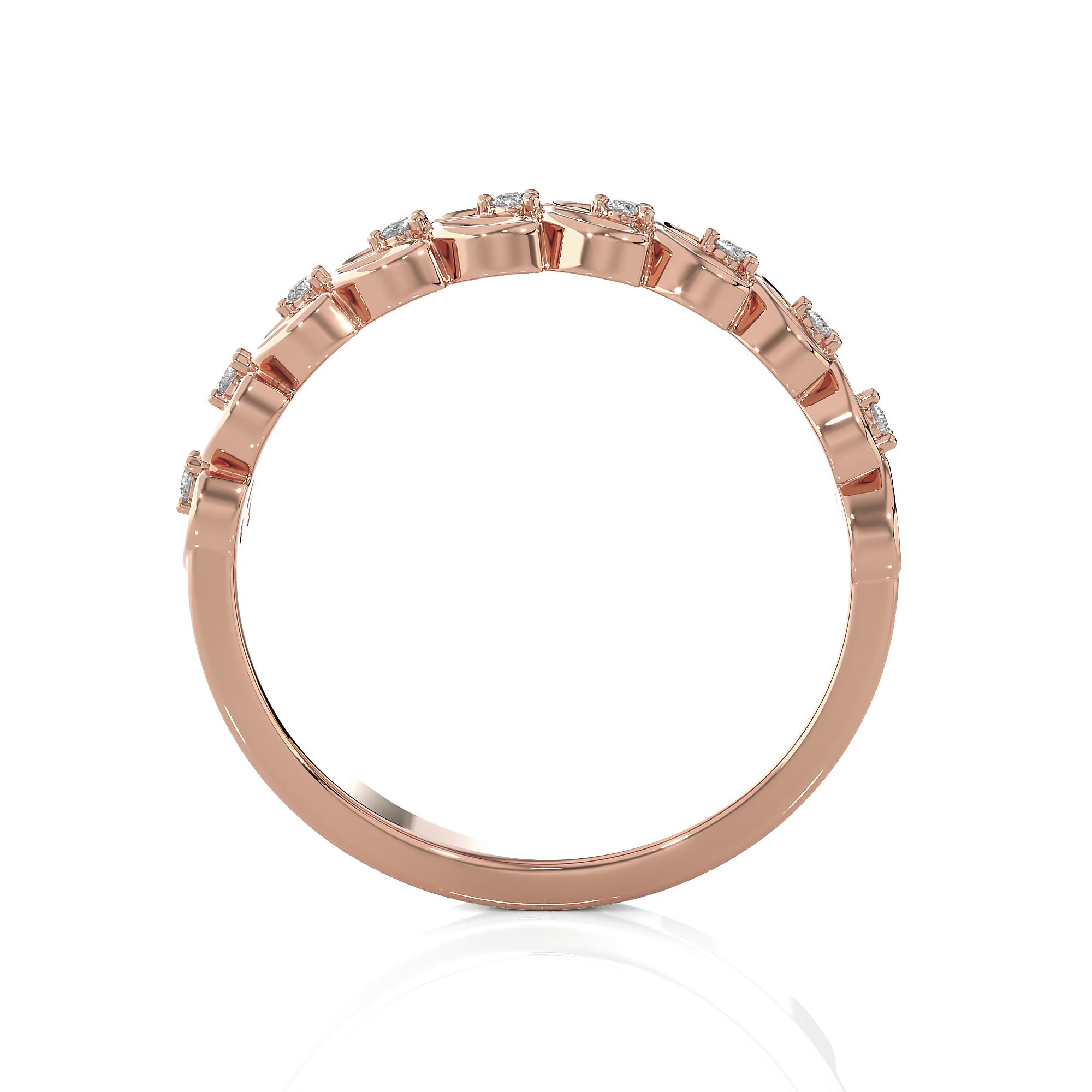 1/3 ctw Round Lab Grown Diamond Anniversary Ring