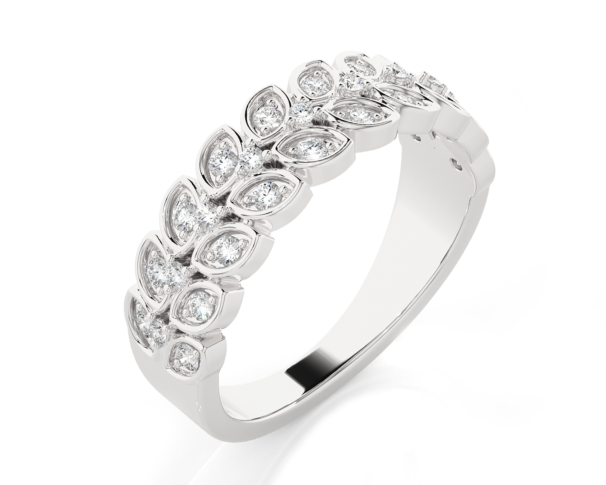 1/3 ctw Round Lab Grown Diamond Anniversary Ring