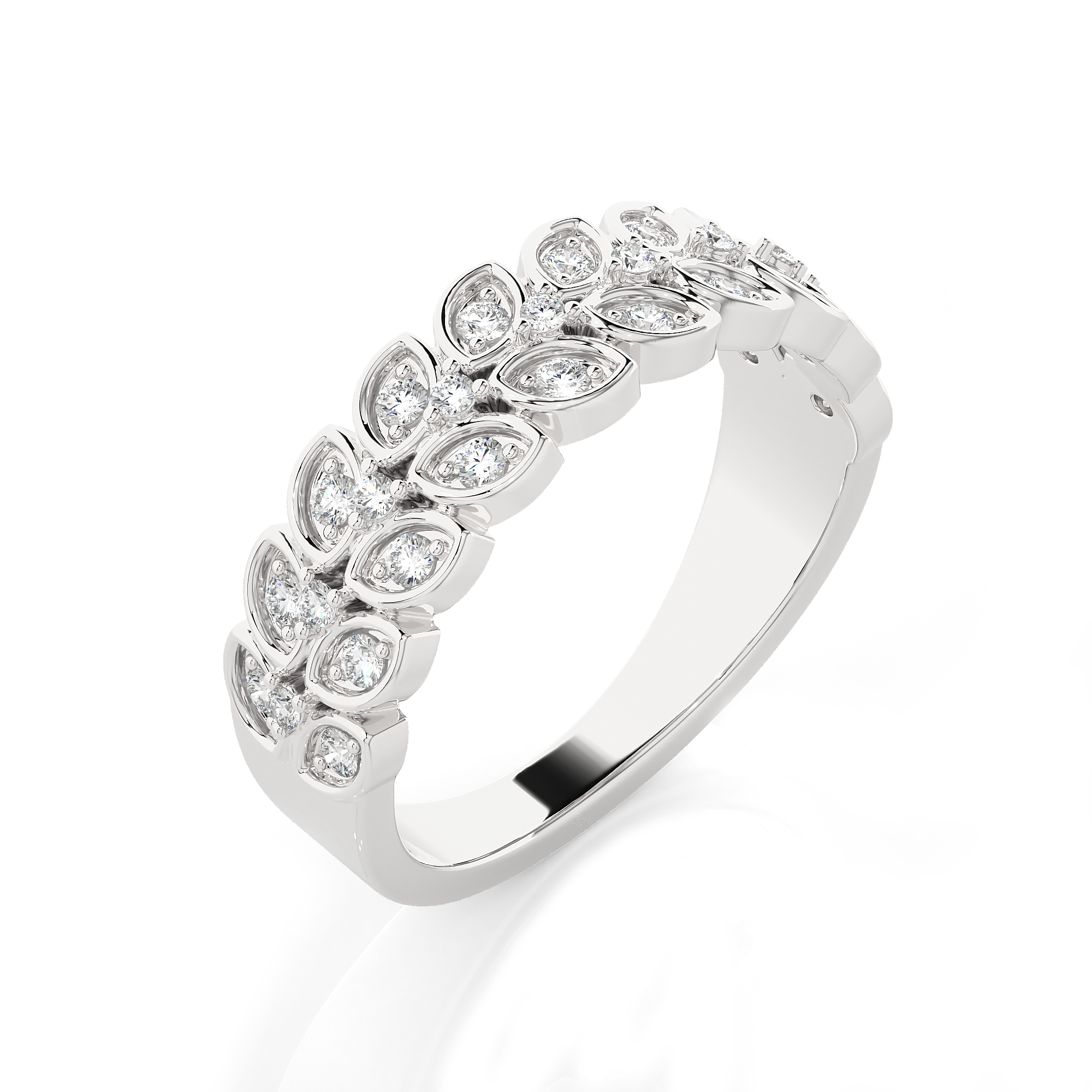 1/3 ctw Round Lab Grown Diamond Anniversary Ring