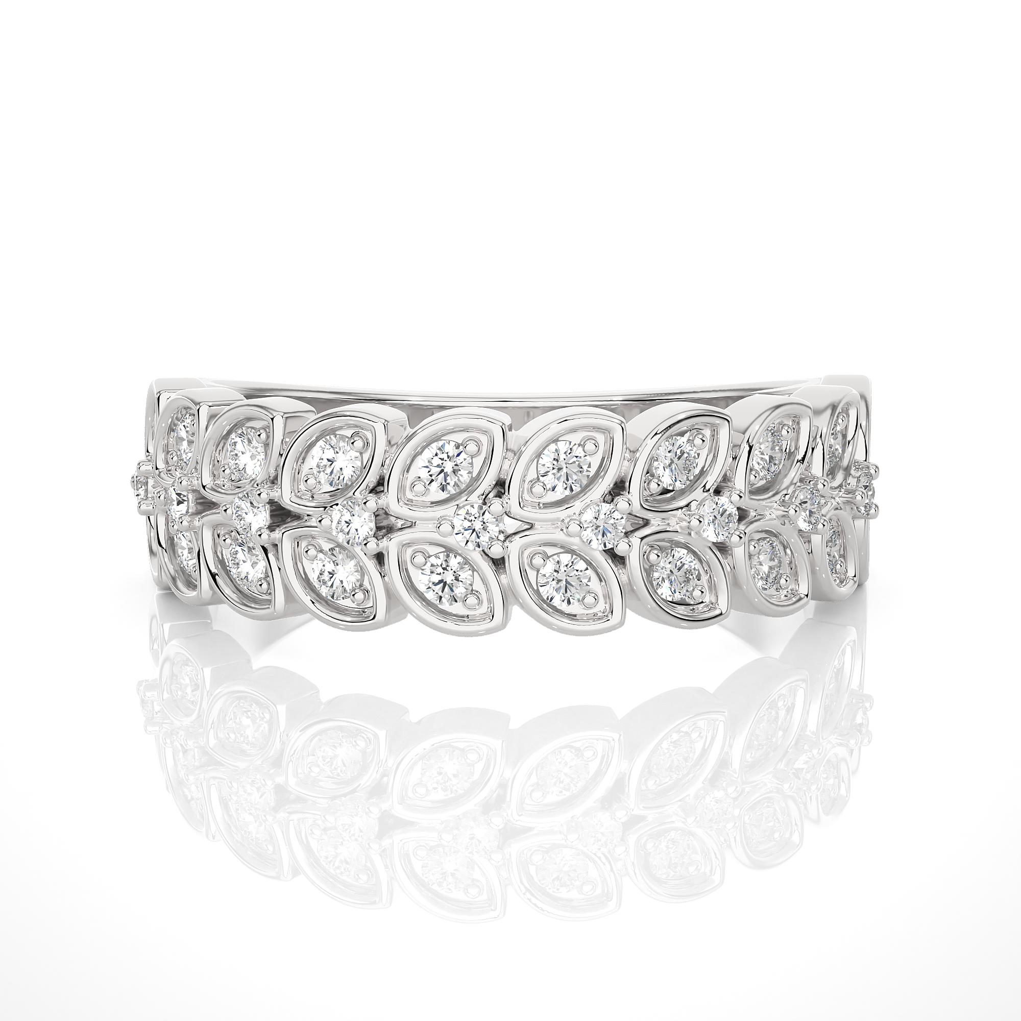 1/3 ctw Round Lab Grown Diamond Anniversary Ring