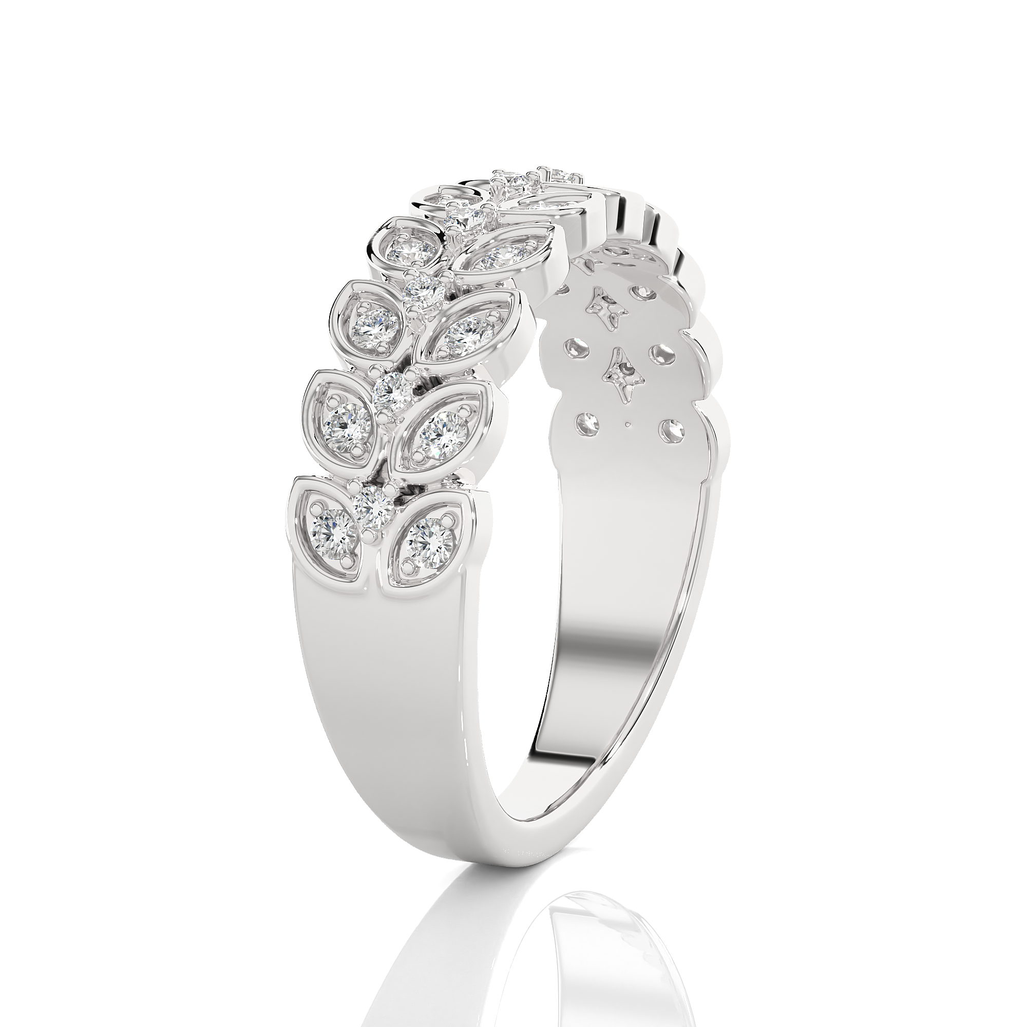 1/3 ctw Round Lab Grown Diamond Anniversary Ring