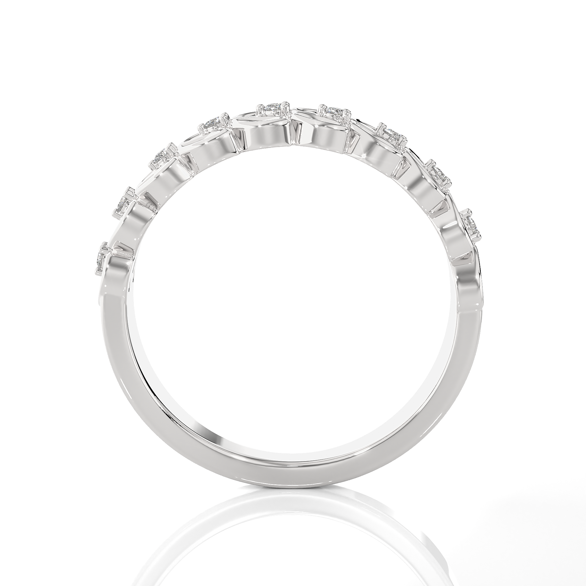 1/3 ctw Round Lab Grown Diamond Anniversary Ring