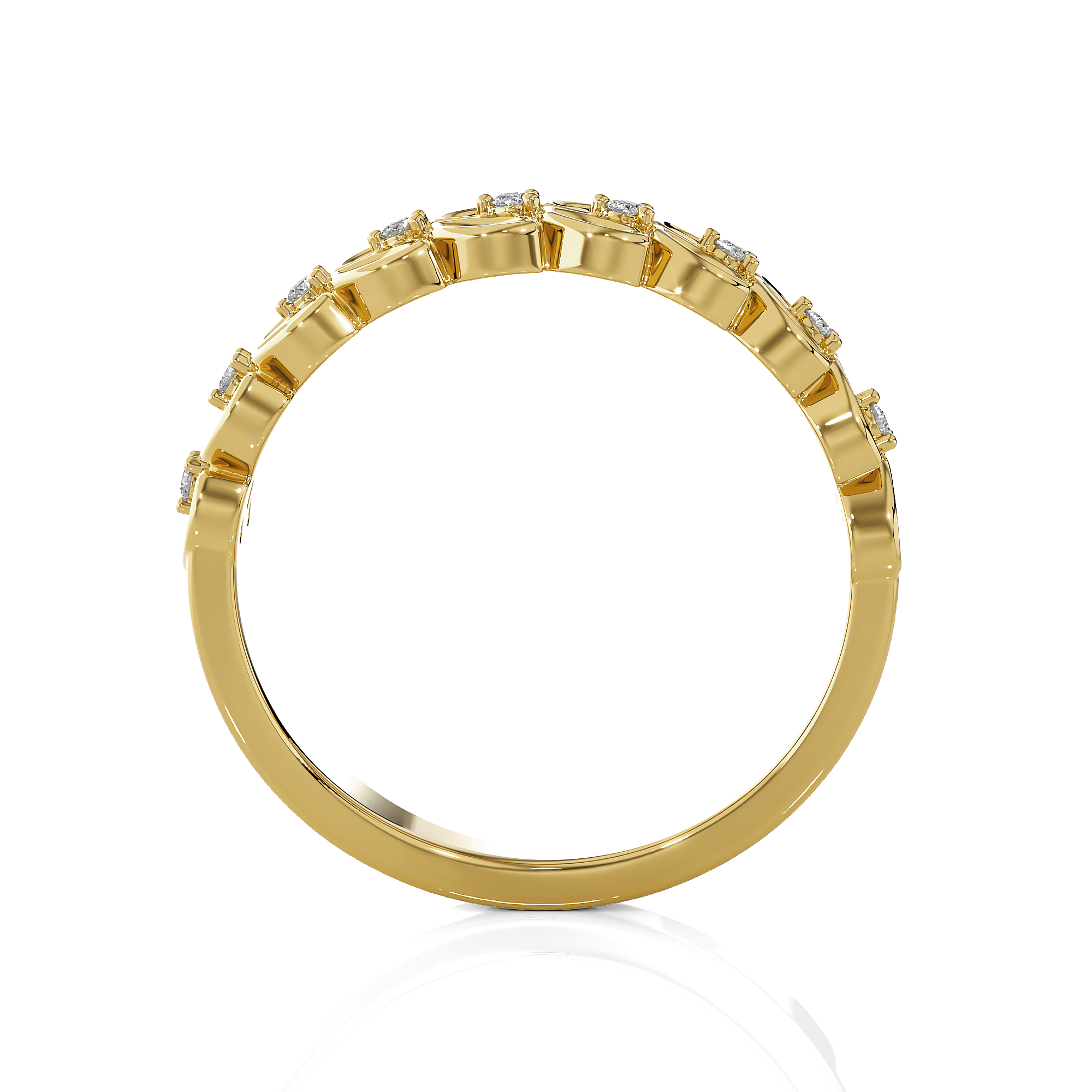 1/3 ctw Round Lab Grown Diamond Anniversary Ring