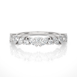 3/4 ctw Multi-Shape Lab Grown Diamond Anniversary Ring