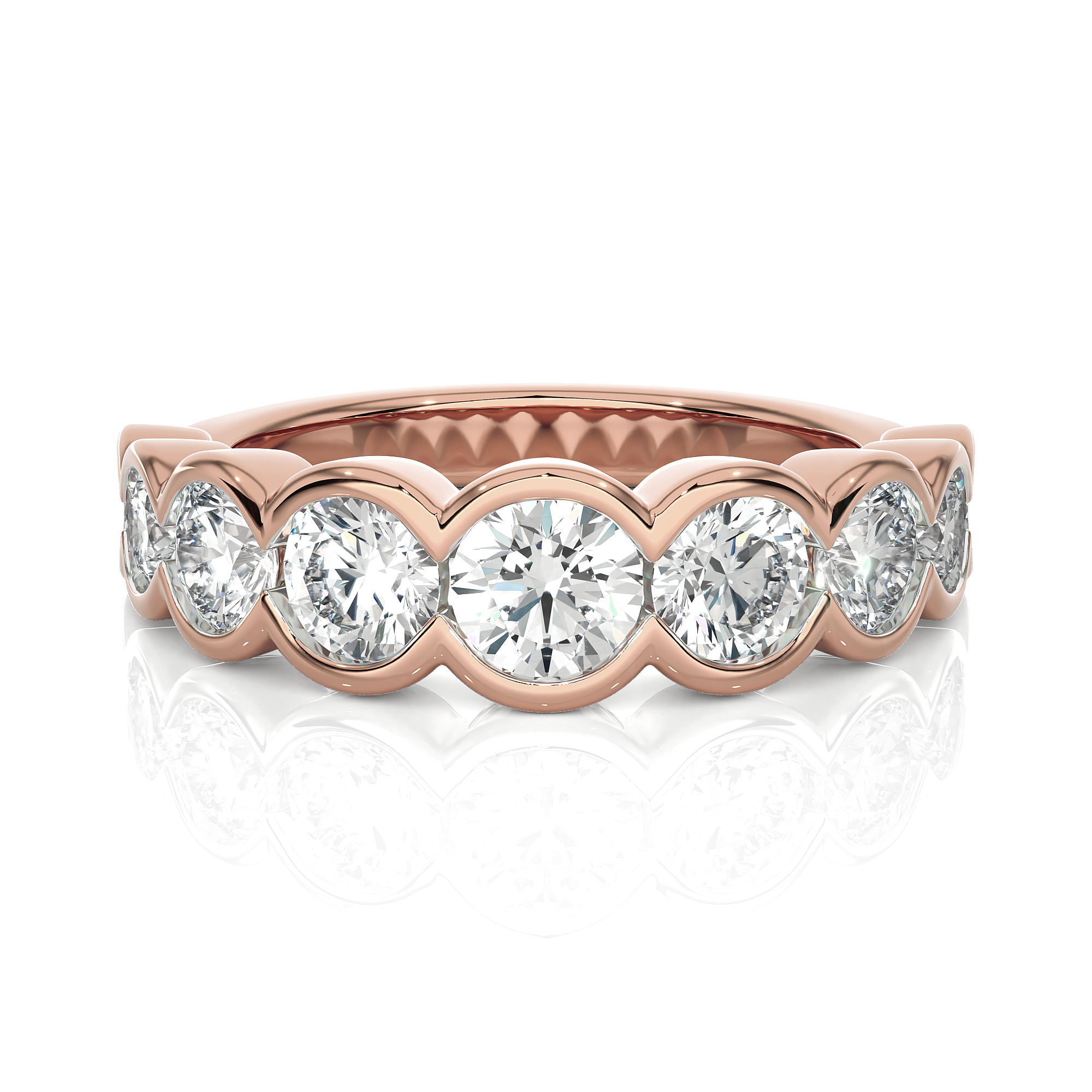 2 ctw Round Lab Grown Diamond Anniversary Ring