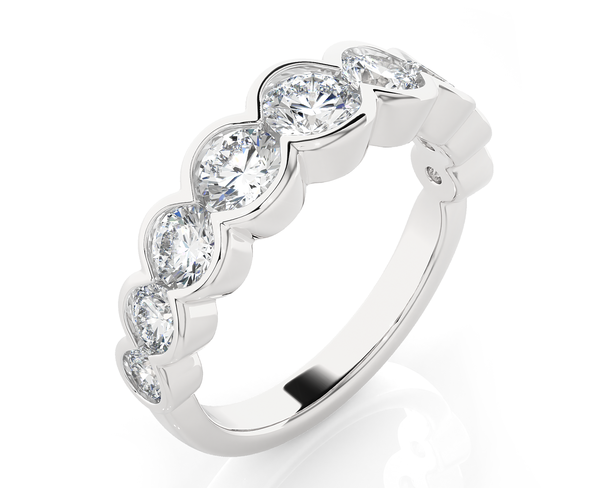 2 ctw Round Lab Grown Diamond Anniversary Ring