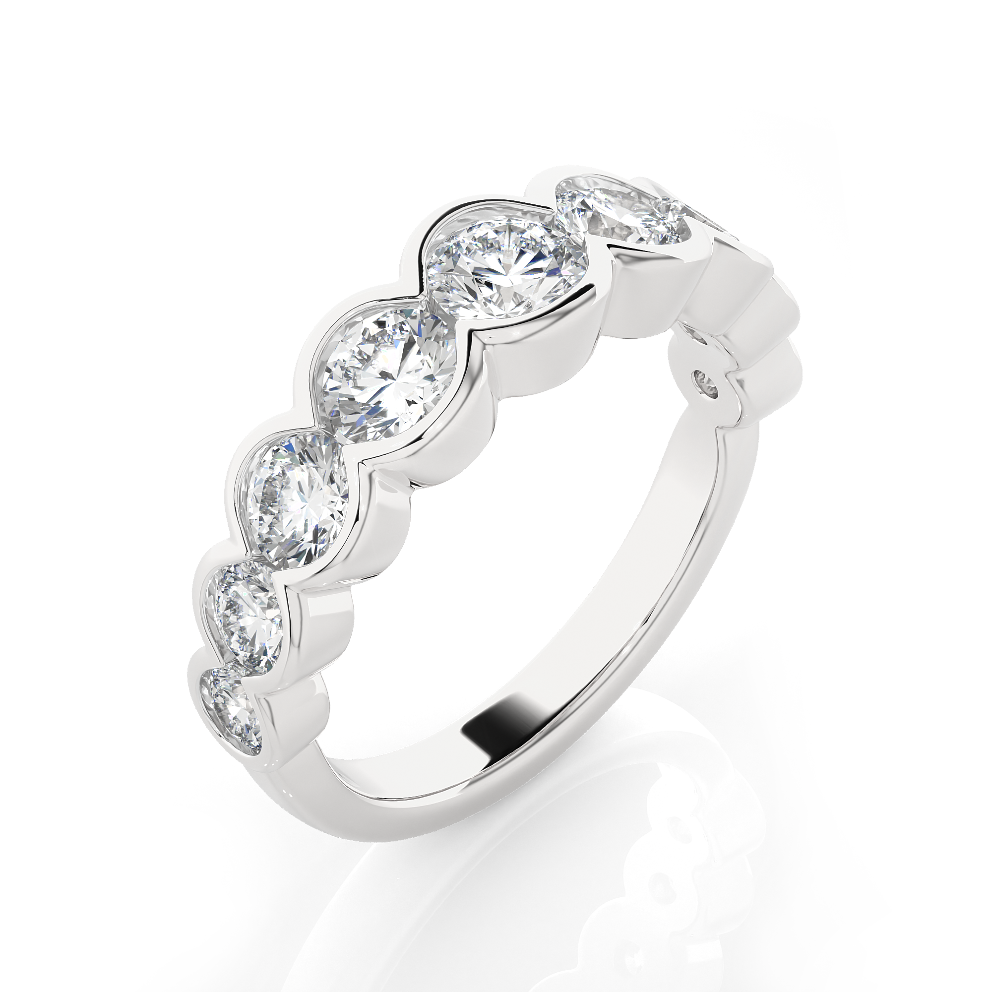 2 ctw Round Lab Grown Diamond Anniversary Ring