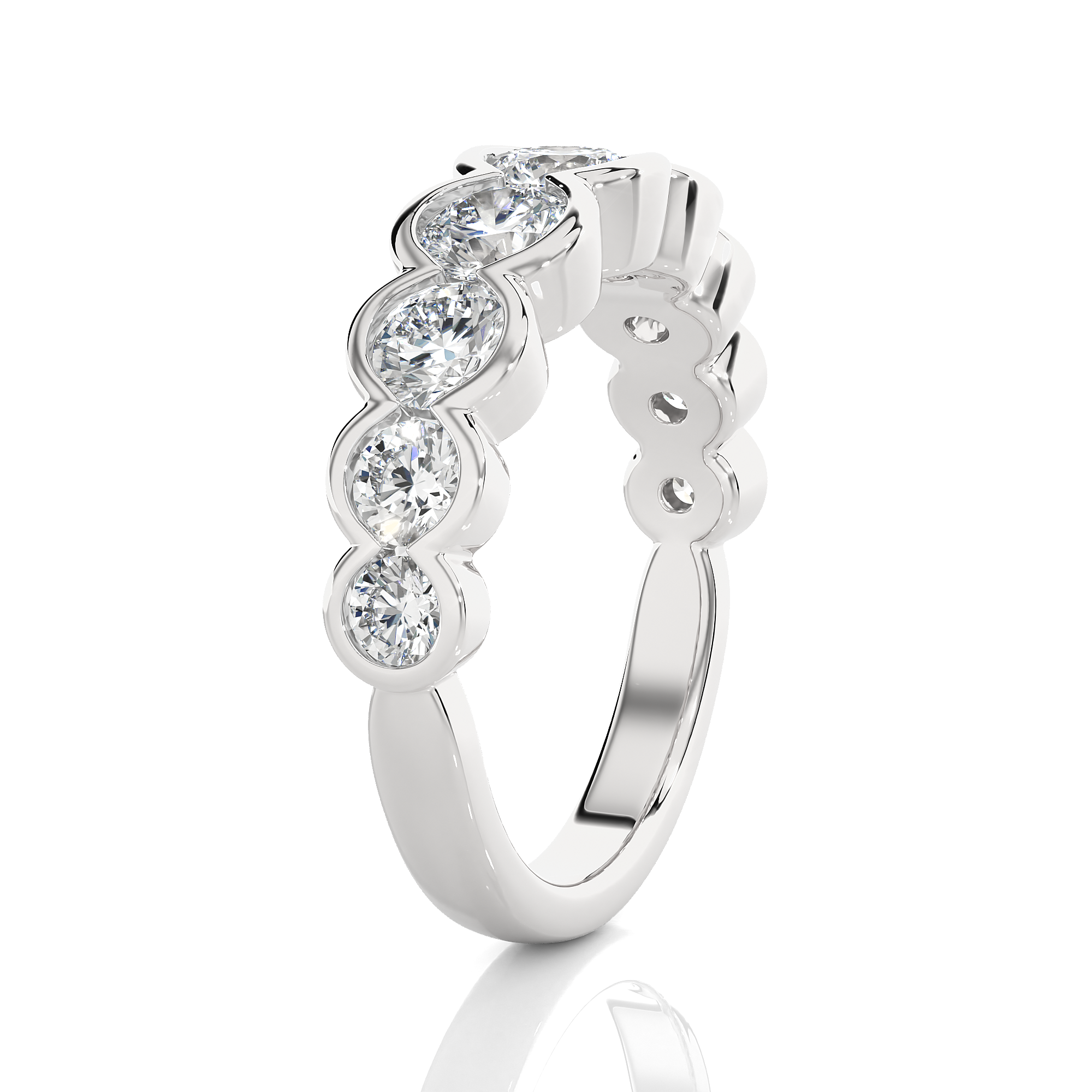 2 ctw Round Lab Grown Diamond Anniversary Ring