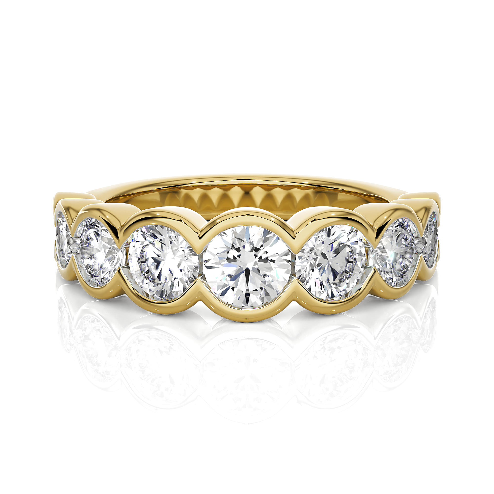 2 ctw Round Lab Grown Diamond Anniversary Ring