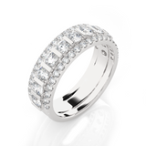 1 1/2 ctw Round Lab Grown Diamond Anniversary Ring